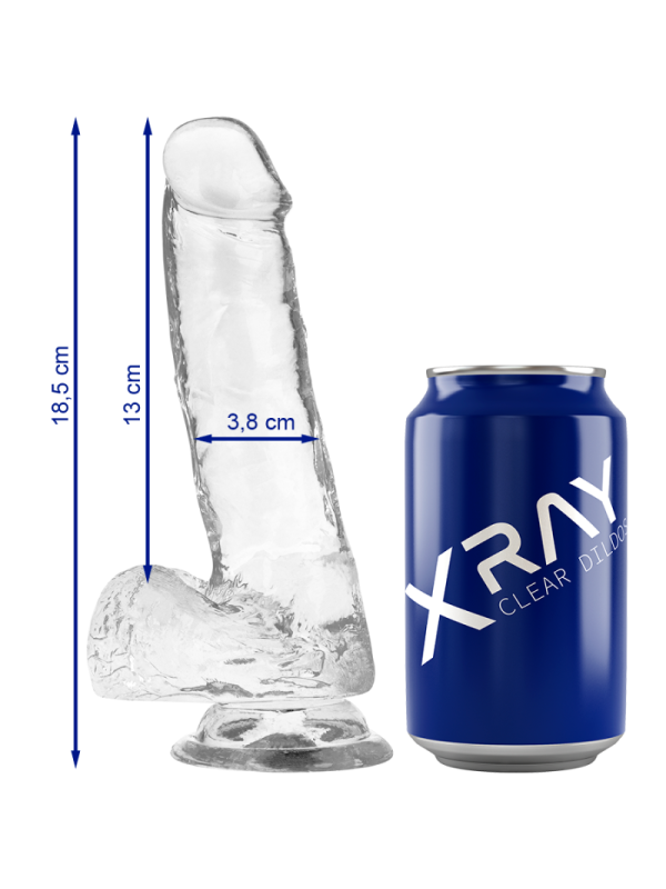 X RAY - CAZZO TRASPARENTE CON SFERE 18