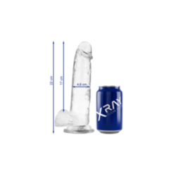 X RAY - CAZZO TRASPARENTE CON SFERE 22 CM -O- 4