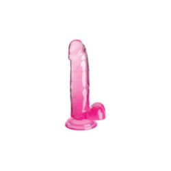 KING COCK - CLEAR PENE REALISTICO CON SFERE 15