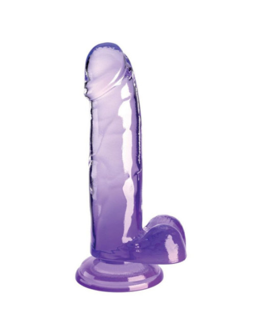 KING COCK - CLEAR PENE REALISTICO CON SFERE 15