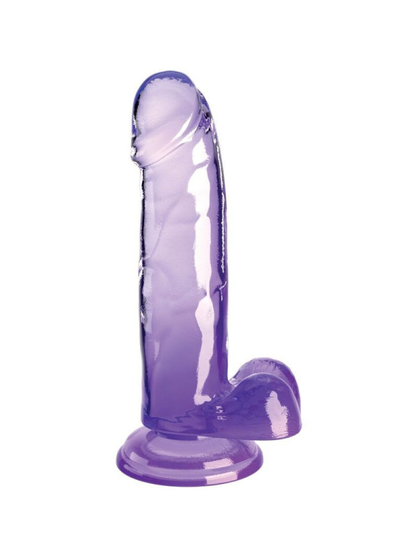 KING COCK - CLEAR PENE REALISTICO CON SFERE 15