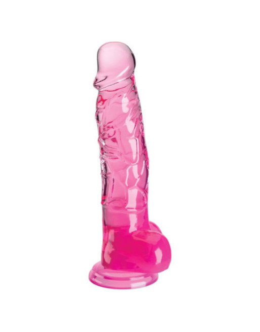 KING COCK - CLEAR PENE REALISTICO CON SFERE 16