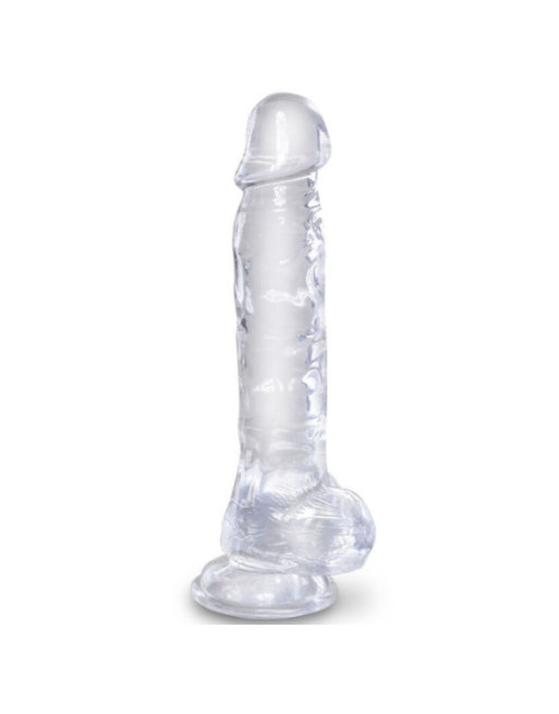 KING COCK - CLEAR PENE REALISTICO CON SFERE 16