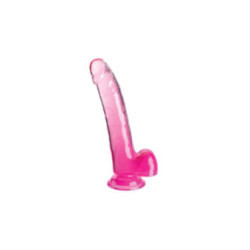 KING COCK - CLEAR DILDO CON TESTICOLI 20