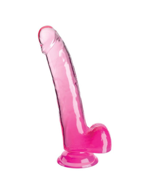 KING COCK - CLEAR DILDO CON TESTICOLI 20