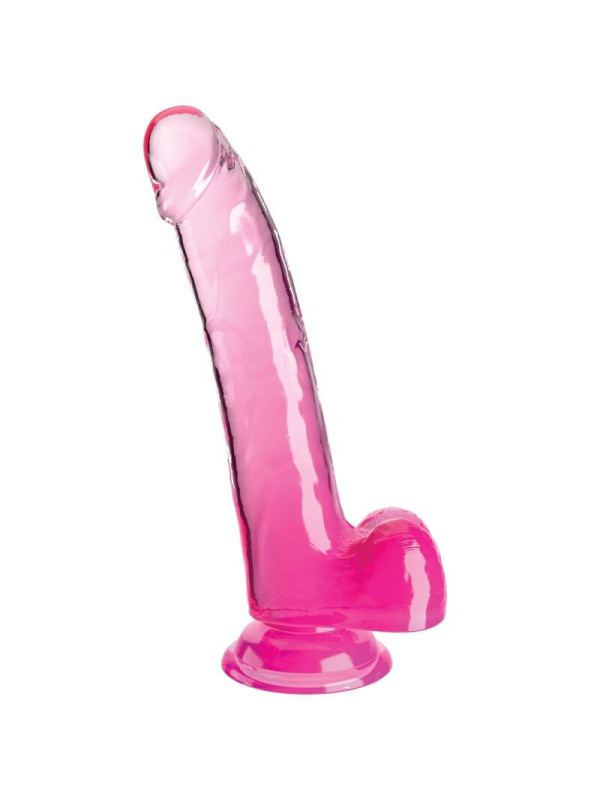 KING COCK - CLEAR DILDO CON TESTICOLI 20
