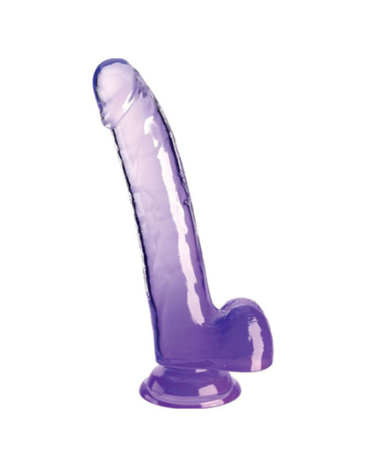KING COCK - CLEAR DILDO CON TESTICOLI 20