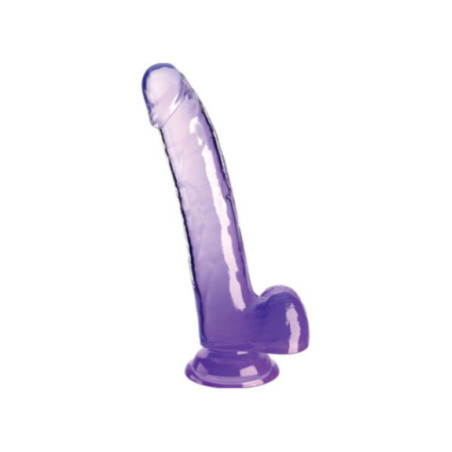 KING COCK - CLEAR DILDO CON TESTICOLI 20