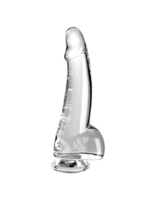 KING COCK - CLEAR DILDO CON TESTICOLI 15