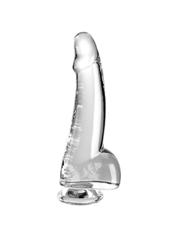 KING COCK - CLEAR DILDO CON TESTICOLI 15