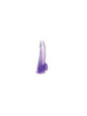 KING COCK - CLEAR DILDO CON TESTICOLI 19 CM VIOLA