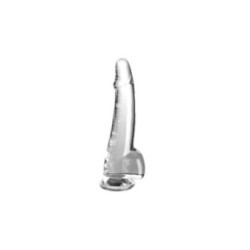 KING COCK - CLEAR DILDO CON TESTICOLI 19 CM TRASPARENTE