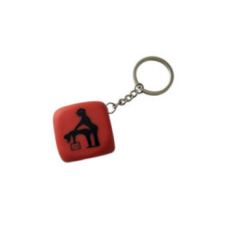 DIABLO PICANTE - PORTACHIAVI DADO ROSSO CON POSE