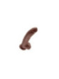 KING COCK - 9 DILDO MARRONE CON SFERE 22