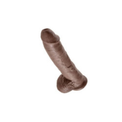 KING COCK - 10 DILDO MARRONE CON SFERE 25