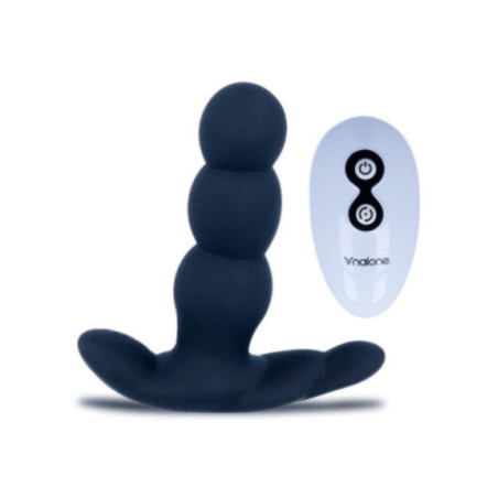 NALONE - VIBRATORE ANALE PEARL TELECOMANDO NERO
