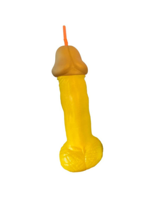 DIABLO PICANTE - COPPA PER PENE IN PLASTICA GIALLA