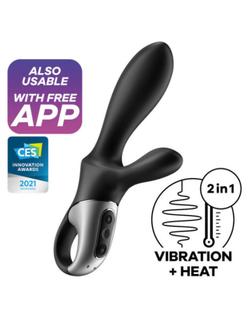 SATISFYER - HEAT CLIMAX+ APP VIBRATORE ANALE NERO