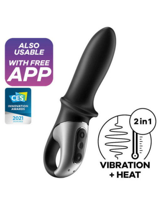 SATISFYER - APP VIBRATORE ANALE HOT PASSION NERO