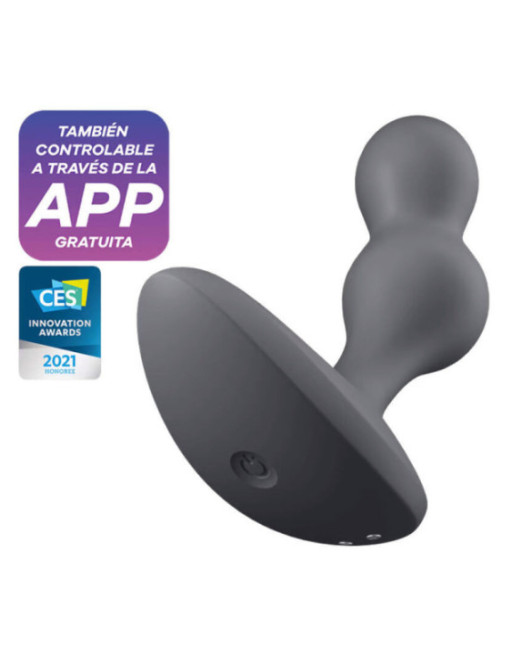 SATISFYER - APP PLUG VIBRANTE DEEP DIVER GRIGIO