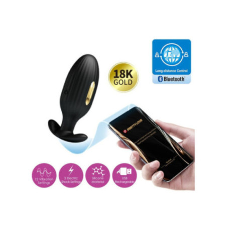 PRETTY LOVE - PLUG ANALE CONTROLLATO DA APP JEFFERSON NERO