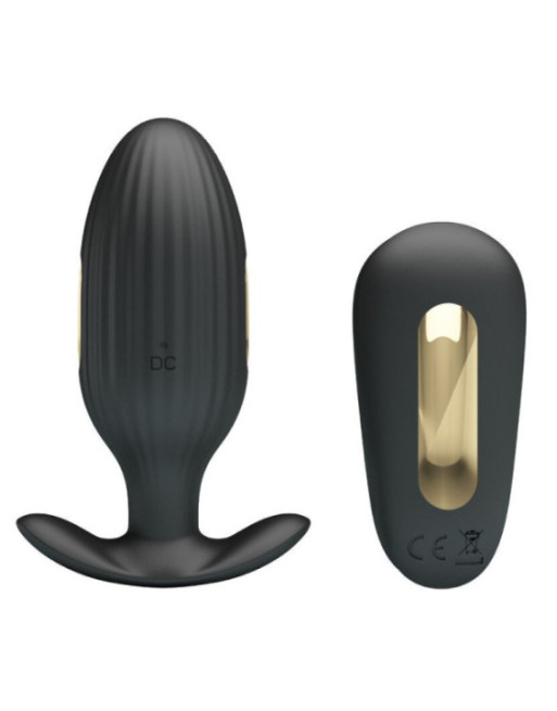 PRETTY LOVE - VIBRATORE ANALE RICARICABILE KELLY PLUG NERO