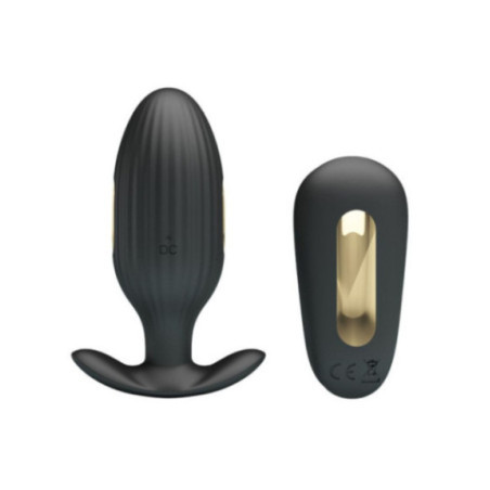 PRETTY LOVE - VIBRATORE ANALE RICARICABILE KELLY PLUG NERO