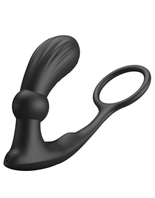 PRETTY LOVE - ANELLO ANALE E VIBRATORE WARREN BLACK