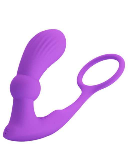 PRETTY LOVE - ANELLO WARREN E VIBRATORE ANALE VIOLA