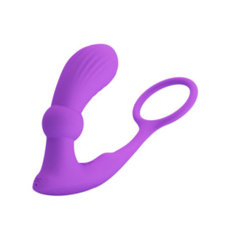 PRETTY LOVE - ANELLO WARREN E VIBRATORE ANALE VIOLA