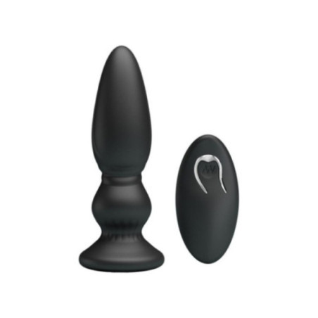 MR PLAY - POTENTE VIBRATORE TELECOMANDO PLUG ANALE NERO