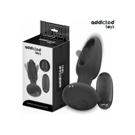 ADDICTED TOYS - PLUG ANALE CON LINGUA VIBRANTE E TELECOMANDO