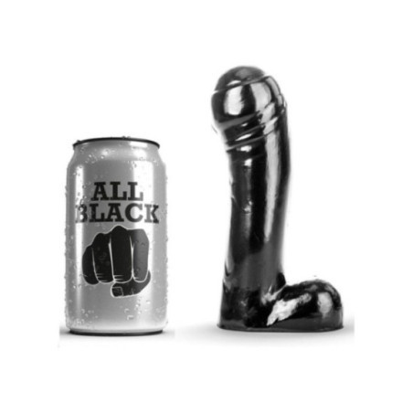 ALL BLACK - DILDO NERO 15 CM