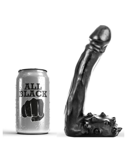 ALL BLACK - DILDO REALISTICO 19 CM