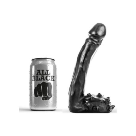 ALL BLACK - DILDO REALISTICO 19 CM