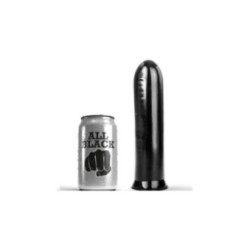 ALL BLACK - DILDO NERO 19 CM