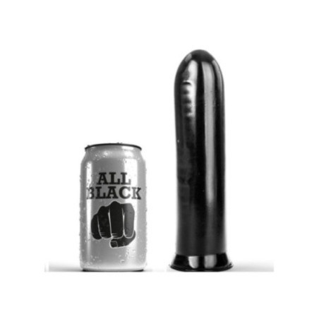 ALL BLACK - DILDO NERO 19 CM