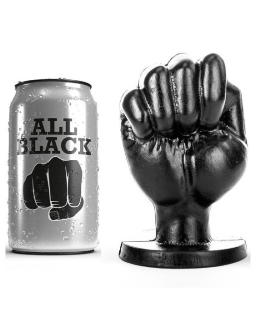 ALL BLACK - PUGNO ANALE 13 CM