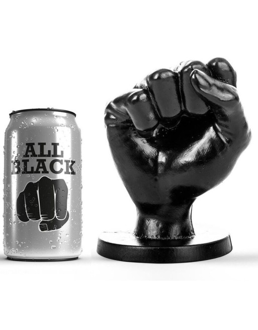 ALL BLACK - PUGNO ANALE 14 CM