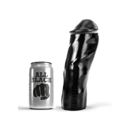 ALL BLACK - DILDO REALISTICO 20 CM