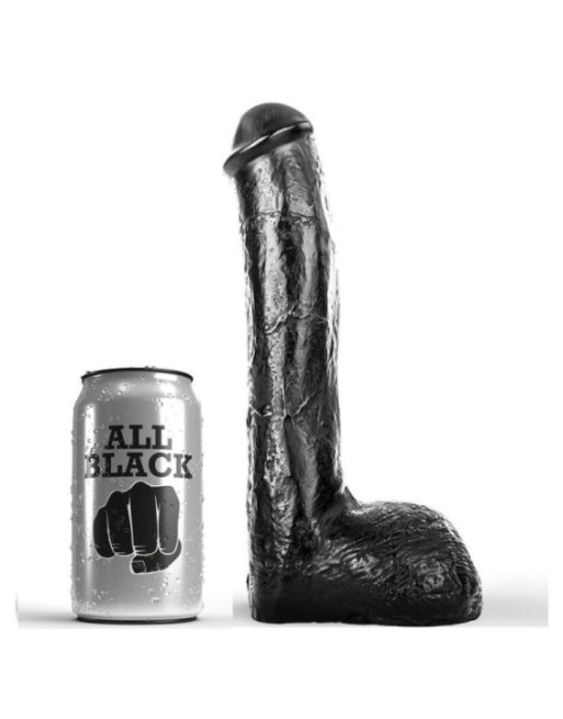 ALL BLACK - PENE ANALE REALISTICO 23 CM