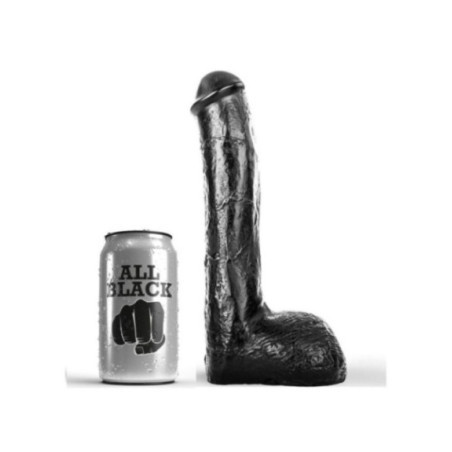 ALL BLACK - PENE ANALE REALISTICO 23 CM