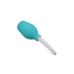 MR PLAY - DOCCIA ANALE IN GOMMA BLU PERA