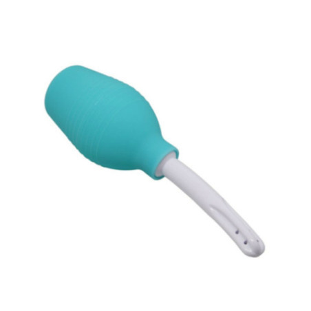 MR PLAY - DOCCIA ANALE IN GOMMA BLU PERA