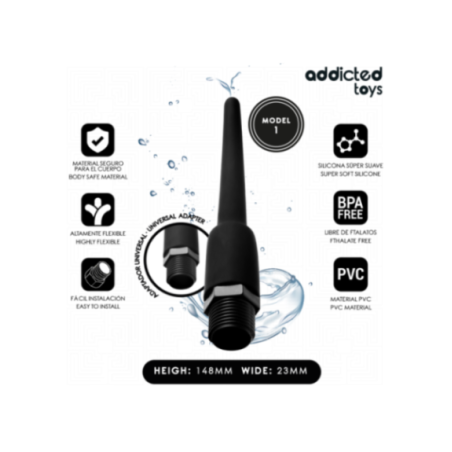 ADDICTED TOYS - PULITORE ANALE CON ADATTATORE UNIVERSALE MODELLO 1