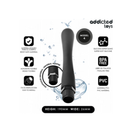 ADDICTED TOYS - PULITORE ANALE CON ADATTATORE UNIVERSALE MODELLO 4