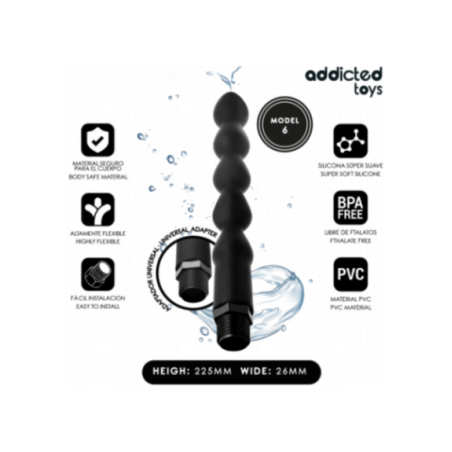 ADDICTED TOYS - PULITORE ANALE CON ADATTATORE UNIVERSALE MODELLO 6