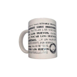 DIABLO PICANTE - TAZZA BIANCA CON PALLINE SINONIMI 370 ML