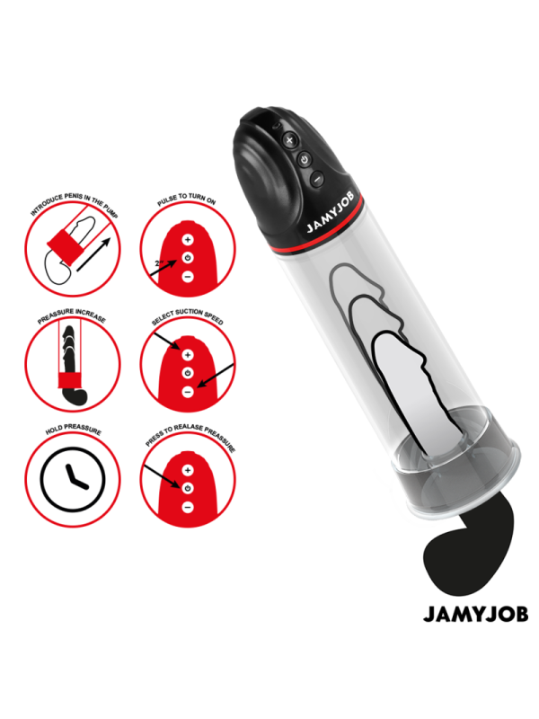 JAMYJOB - POMPA AUTOMATICA XPAND 3 LIVELLI DI ASPIRAZIONE GRIGIA