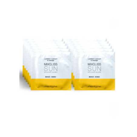 MIXGLISS - LUBRIFICANTE A BASE SILICONE AROMA MONOI 12 MONODOSE 4ML